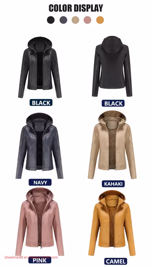 Vestuário infantil de inverno personalizável / jaqueta leve com pele falsa Leapard macia e gola PU com zíper contrastante e forro acolchoado contrastante