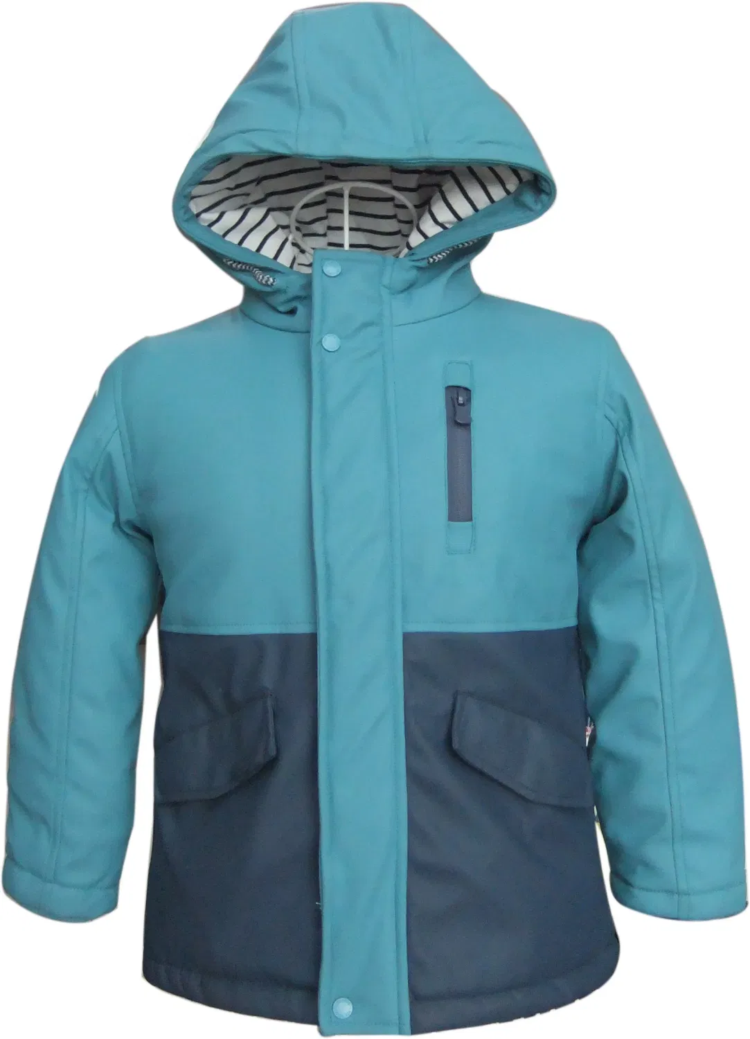 Casaco infantil PU de inverno para exterior