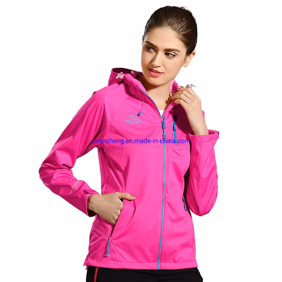 Jaqueta Hardshell externa de atacado OEM Jaqueta impermeável de camada única para mulheres
