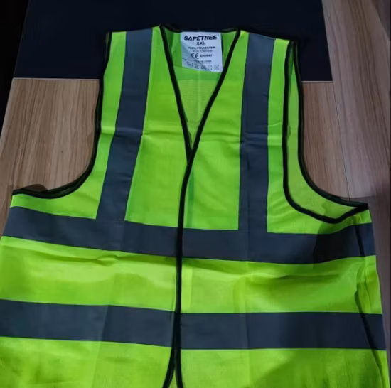 Colete reflexivo de segurança em tecido de poliéster 120GSM